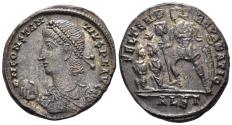 Ancient Coins - Constantius II. 337-361 AD. AE Centenionalis (5.55g, 21mm). Alexandria mint. Struck 348-50 AD. RIC 55