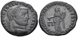 Ancient Coins - Diocletian. 284-305 AD. AE Follis (7.92g, 26mm). Ticinum mint. Struck 300-3 AD. RIC 45a