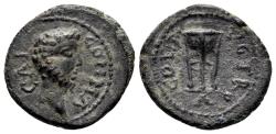 Ancient Coins - Troas, Alexandria. Commodus, 177-192 AD. AE 1/3 Assarion (2.34 gm, 17mm). Struck circa 184-190 AD. RPC online 189