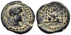 Ancient Coins - Cappadocia, Caesarea. Diadumenian, Caesar. 217-218 AD. AE 16mm (3.85g). Dated RY 2 (218 AD). RPC Online ID 67794
