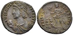 Ancient Coins - Constantius II. 337-361 AD. AE Centenionalis (4.30g, 21mm). Alexandria mint. Struck 348-50 AD. RIC 55
