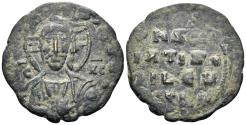 Ancient Coins - Time of John I. 969-976. AE Anonymous Follis (4.49g, 29mm). Constantinople mint. SB 1793