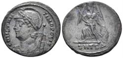 Ancient Coins - City Commemorative. 330-354. AE Follis (2.48g, 19mm). Thessalonica mint. Struck 330-3 AD. RIC 187