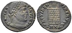 Ancient Coins - Constantine I 'the Great'. 307-337 AD. AE Follis (2.54g, 19mm). Cyzicus mint. Struck 324/5 AD. RIC 34