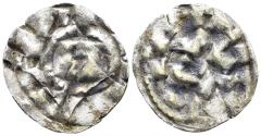 World Coins - Italian States. Republic of Lucca. Henry II, Emperor and King of Italy. 1004-1024. BI Denaro (0.79g, 15.5mm). Biaggi 1056