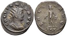 Ancient Coins - Gallienus. 253-268 AD. AE Antoninianus (3.08g, 22mm). Antioch mint. Struck 267 AD. RIC 610