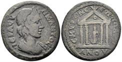 Ancient Coins - Ionia, Smyrna. Time of Gordian III. 238-244 AD. AE 26mm (8.01g). Pollianos, strategos. RPC VII.1, 320