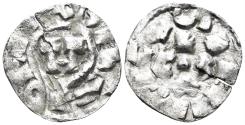 World Coins - Italian States. Republic of Lucca. Henry II, Emperor and King of Italy. 1004-1024. BI Denaro (0.98g, 16mm). Biaggi 1056