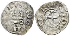 World Coins - Crusaders, Duchy of Athens. Gui II de La Roche. 1287-1308. BI Denier (0.80g, 20mm). Thebes mint. Metcalf, Crusades 1027-9