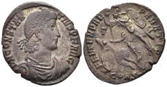 Ancient Coins - Constantius II. 337-361 AD. AE Centenionalis (4.51g, 23mm). Constantinople mint. Struck 351-4 AD. RIC 82