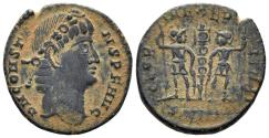 Ancient Coins - Constans. 337-350 AD. AE Follis (1.74, 15mm). Nicomedia mint. Struck 337-41 AD. LRBC 1138