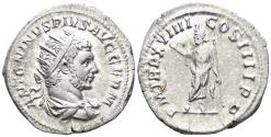 Ancient Coins - Caracalla. 198-217 AD. AR Antoninianus (4.84g, 23mm). Rome mint. Struck 216 AD. RIC 280d