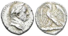 Ancient Coins - Seleucis and Pieria, Antioch. Vespasian. 69-79 AD. AR Tetradrachm (15.20g, 23mm). Dated 'New Holy Year' 1 (69 AD). Prieur 132