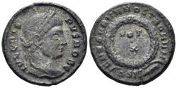 Ancient Coins - Crispus, Caesar. 316-326 AD. AE Follis (3.02g, 18.5mm). Thessalonica mint. Struck 321-4 AD. RIC 175