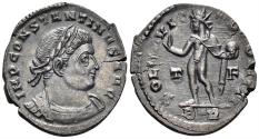 Ancient Coins - Constantine I 'the Great'. 307-337 AD. AE Silvered Follis (2.80g, 20.5mm). Treveri mint. Struck 316 AD. RIC 102