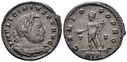 Ancient Coins - Licinius I. 308-324 AD. AE Follis (2.80g, 20mm). Treveri mint. Struck 313-5 AD. RIC 58