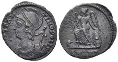 Ancient Coins - City Commemorative. 330-354 AD. AE Follis (1.60g, 18mm). Antioch mint. Struck 330-5 AD. RIC 92