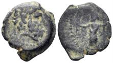Ancient Coins - Cyprus, Paphus. Roman Rule. Mid 1st century BC. AE Dichalkon(?) (1.78g, 15mm). BMC Pl. LXXXI, 2