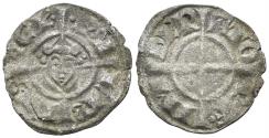 World Coins - Italy, Kingdom of Sicily. Frederick II. 1197-1250. AE Denaro (0.77g, 17mm). Brindisi mint. Spahr 121