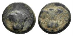 Ancient Coins - Karia, Rhodos. Rhodes. Circa 205-200(?) BC. AE Chalkous (1.15 gm, 9mm). Karl 670