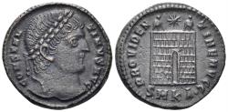 Ancient Coins - Constantine I 'the Great'. 307-337 AD. AE Follis (3.18g, 18mm). Cyzicus mint. Struck 324/5 AD. RIC 34