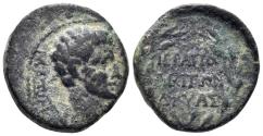 Ancient Coins - Phrygia, Hierapolis. Time of Augustus. 27 BC-14 AD. Fabius Maximus (proconsul). 10/9 BC. AE 14.5mm (2.80g). RPC I 2941