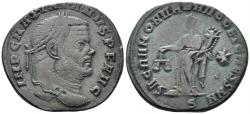 Ancient Coins - Maximianus Herculius. 286-305 AD. AE Follis (9.01g, 28mm). Rome mint. Struck 302/3 AD. RIC 105b