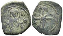 Ancient Coins - Empire of Nicaea. Anonymous issues. Circa 1227-1261. AE Tetarteron (1.76g, 19mm). Magnesia.mint. SB 2154