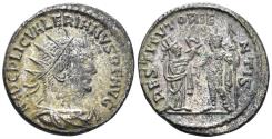 Ancient Coins - Valerian I. 253-260 AD. AR Antoninianus (3.99g, 20.5mm). Samosata mint. Struck 255/6 AD. RIC 286