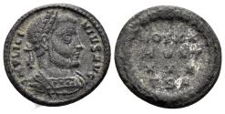 Ancient Coins - Licinius I. 308-324 AD. AE Follis (2.84g, 18mm). Thessalonica mint. Struck 318/9 AD. RIC 33