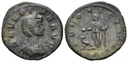 Ancient Coins - Severina, Augusta. 270-275 AD. AE reduced Sestertius or As (5.55g, 25mm). Rome mint. Struck 275 AD. RIC 7