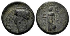 Ancient Coins - Lydia, Sardeis. Germanicus, died 19 AD. AE 15mm (2.97 gm). Mnaseas, magistrate. RPC I 2993