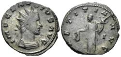 Ancient Coins - Claudius II Gothicus. 268-270 AD. AE Antoninianus (2.68g, 20mm). Siscia mint. RIC V online 596