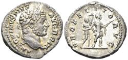 Ancient Coins - Caracalla. 198-217 AD. AR Denarius (2.75g, 20mm). Rome mint. Struck 212/3 AD. RIC 226
