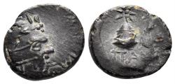 Ancient Coins - Cimmerian Bosporos. Pantikapaion. Circa 150-120 BC. AE 14mm (1.98 gm). SNG BM Black Sea 924-6