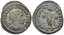 Ancient Coins - Constantine I ‘the Great’. AE Follis (2.89g, 22mm). Ticinum mint. Struck 313/14 AD. RIC 8