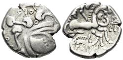 Ancient Coins - Celtic Northwest Gaul. Baiocasses. Circa 100-50 BC. AR Stater (5.83g, 21mm). DT 2266