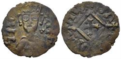 World Coins - Axum. Hethasas. Early 7th Century-620. CU (0.99g, 17mm). Munro-Hay type 141