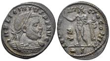 Ancient Coins - Licinius I. 308-324 AD. AE Follis (2.75g, 21mm). Rome mint. Struck 314/5 AD. RIC 30
