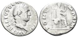 Ancient Coins - Vitellius. 69 AD. AR Denarius (2.89g, 18.5mm). Rome mint. RIC 225