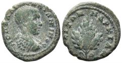Ancient Coins - Moesia, Marcianopolis. Diadumenian, Caesar. 217-218 AD. AE 16mm (2.98g). H&J 6.25.8.2
