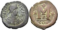 Ancient Coins - Anastasius I. 491-518. AE Follis (14.99g, 33mm). Constantinople mint. Struck 498-518. SB 19