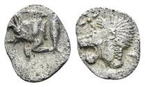 Ancient Coins - Mysia, Kyzikos. Circa 510-475 BC. AR Hemiobol (0.33 gm, 10mm). SNG France 375
