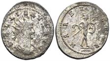 Ancient Coins - Gallienus. 253-268 AD. BI Antoninianus (3.70g, 23mm). Antioch mint. Struck 264/5 AD. RIC 649