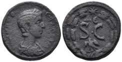 Ancient Coins - Seleucis and Pieria, Antioch. Julia Mamaea, Augusta, 222-235 AD. AE Assarion (5.85g, 19mm). McAlee 859b