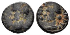 Ancient Coins - Decapolis, Kanatha. Domitian. 81-96AD. AE 12mm (2.12g). Dated CY 135, 93/4 AD. RPC II 2092