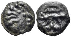 Ancient Coins - Celtic Northeast Gaul. Senones. Circa 1st Century BC. Cast Potin (3.53g, 16mm). DT 2645