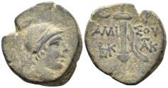 Ancient Coins - Pontos, Amisos. Time of Mithradates VI Eupator. Circa 100-85 BC. AE 21mm (8.14g). Malloy 32d