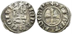World Coins - Crusaders, Despotate of Epirus. Philip of Taranto. 1307-1313. BI Denier Tournois (0.68g, 18mm). Lepanto mint. CCS 111a