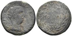 Ancient Coins - Kilikia, Anemourion. Valerian I. 253-260 AD. AE 26mm (9.99g). Dated RY 3 (255/6 AD). SNG Levante 518